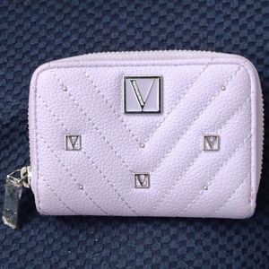 Victoria's Secret Floral Noir Lavender Mini Wallet